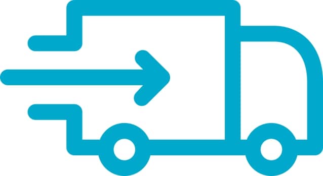 fast delivery truck icon